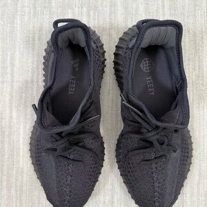 Yeezy Black Knit Low-Top Sneakers